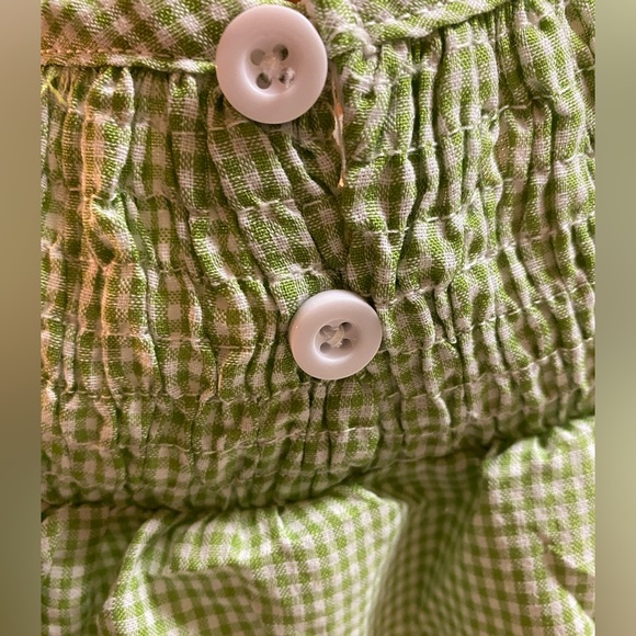 🎃$12 SALE Fall Gingham Dress Smocked Embroidered Pumpkins Boutique Size 2/3 - Picture 5 of 6